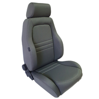 Autotecnica Sport Bucket Seat 4X4 4WD ADR Approved Fits 75 76 78 79 Series Toyota Landcruiser Models Grey Cloth - Drivers Side Only
