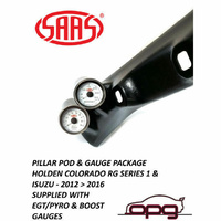 Genuine SAAS Pillar Pod Gauge Package for Holden Colorado RG Series 1 - Boost& EGT
