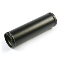 Genuine SAAS Pipe 57mm Diameter x 200mm Aluminium Black Powder Coat