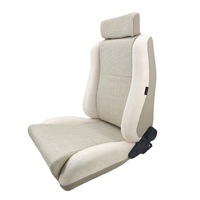Autotecnica Cream Car Seat Rear w/ Backrest Adjusters