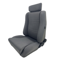 Autotecnica Car Seat Rear PU Leather Material Grey