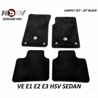 Genuine HSV Carpet Floor Mat Set Black for VE E1 E2 E3 Only Sedan Wagon