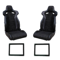 Modern Sports High Back PU Leather Bucket Seats Car Reclinable for Holden Commodore VN VP VR VS VT VX VU Ute Sedan With Adapter Plates To Your Bases