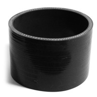 SAAS Straight 4 Ply Silicone Hose 102mm x 102mm x 76mm Black