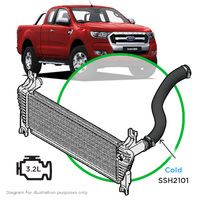 Genuine SAAS SSH2101(1 Hose) Silicone Upgrade Intake Pipe for Ford Ranger PX / Mazda BT50 3.2L 5 Cyl 2011 > 2020