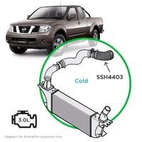 Genuine SAAS SSH4403 For Nissan Navara D40 Pathfinder R51 V9X V6 Silicone Intercooler Cold Side 3rd Stage OEM# 144635X22C 