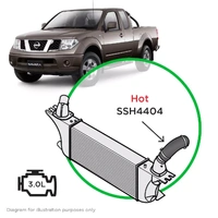 Genuine SAAS SSH4404 For Nissan Navara D40 Pathfinder R51 V9X V6 Silicone Intercooler Hot Side OEM# 144635X22A 