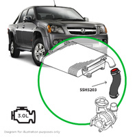 Genuine SAAS SSH5203 Silicone Intercooler Pipe Hot for Early D-Max (2007 to 2011/2012)