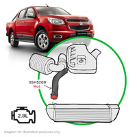 SAAS SSH5208 Silicone Intercooler Pipe Hot Suits RG Colorado 2.8Ltr CTDI 2012 > 2013