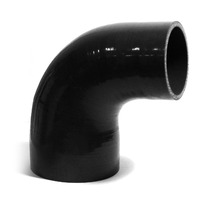 SAAS 90Deg 4 Ply Silicone Reducer 89mm x 102mm Black