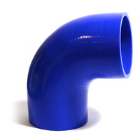 SAAS 90Deg 4 Ply Silicone Hose 95mm x 95mm Blue