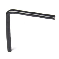 Genuine SAAS Silicone Heater Hose 90 Deg 10mm (3/8") ID x 200mm Legs Black