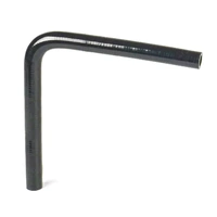 Genuine SAAS Silicone Heater Hose 90 Deg 13mm (1/2") ID x 200mm Legs Black