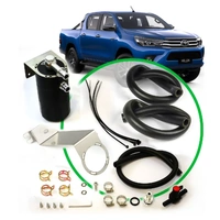 Genuine SAAS ST1014 ST1101 Black Billet - Oil Separator Catch Can for Toyota Hilux GUN 2.4L - 2.8L 2015 On Black Tank