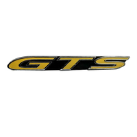 Genuine Holden HSV Badge "GTS" for VE E1 E2 E3 VF GEN-F GEN-F2 GTS Grille Badge - Yellow with Chrome Rim