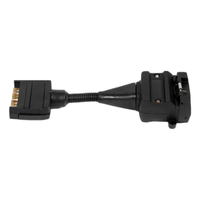 Trailer Adaptor Plug - 7 Pin Male Plug to 12 Pin Female Flat *Australian Stock*
