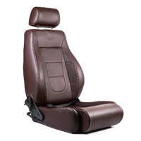 SAAS TRAX 4X4 Seat Premium Brown Leather ADR Compliant
