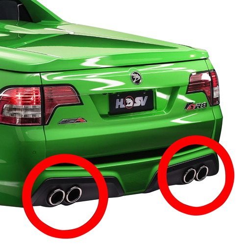 Genuine HSV Exhaust Finishers (Exhaust Tips) Chrome Left / Right VF GenF2 GenF-2 Maloo Ute - Pair