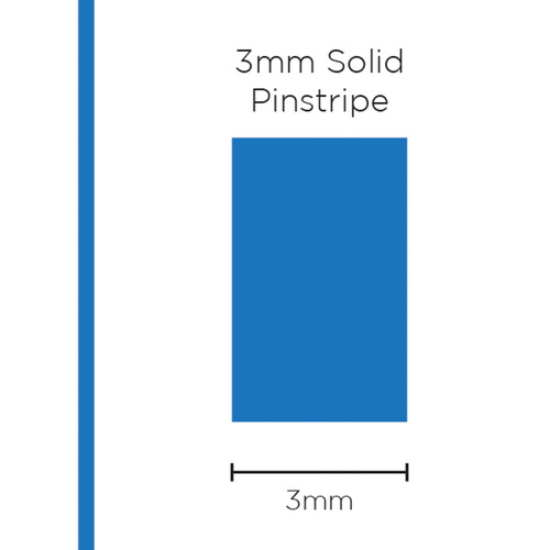 Genuine SAAS Pinstripe Solid Medium Blue 3mm x 10mt
