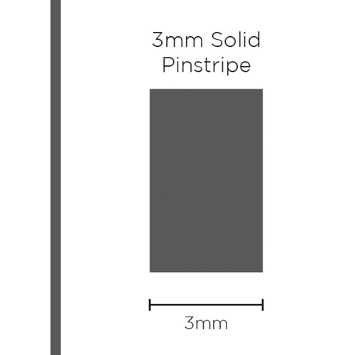 Genuine SAAS Pinstripe Solid Charcoal 3mm x 10mt
