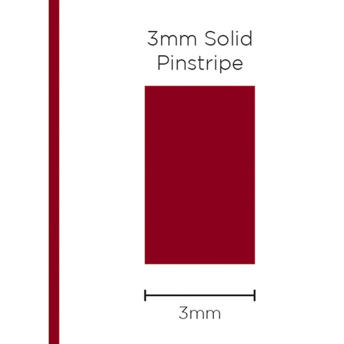 Genuine SAAS Pinstripe Solid Burgundy 3mm x 10mt