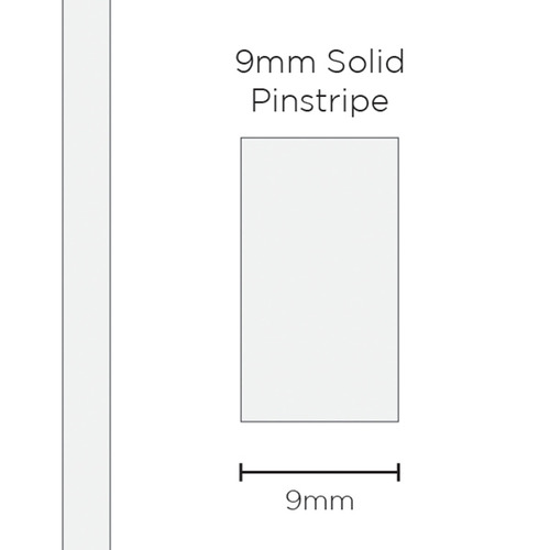 Genuine SAAS Pinstripe Solid White 9mm x 10mt