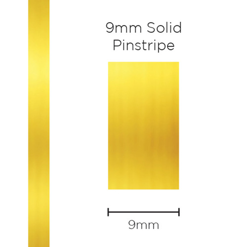 Genuine SAAS Pinstripe Solid Gold Mylar 9mm x 10mt