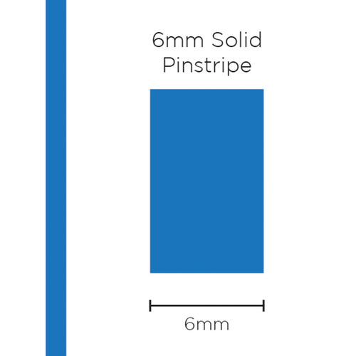 Genuine SAAS Pinstripe Solid Medium Blue 6mm x 10mt