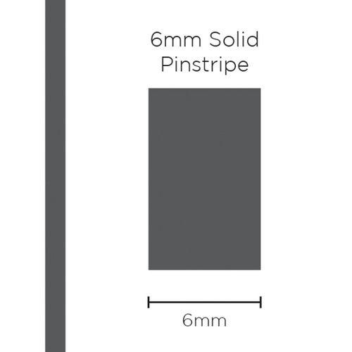 Genuine SAAS Pinstripe Solid Charcoal 6mm x 10mt