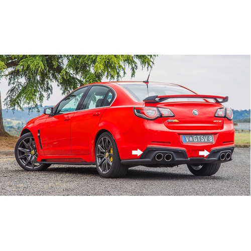 Genuine HSV Exhaust Bumper Trims - Black Left / Right VF GenF2 GTS Pair (Does Not Include Exhaust Chrome Trims)