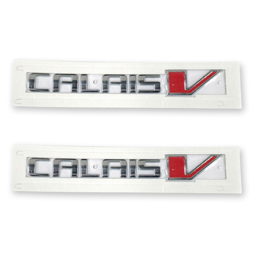 Genuine Holden Badge for Chrome Red "Calais V" Front Doors - Pair