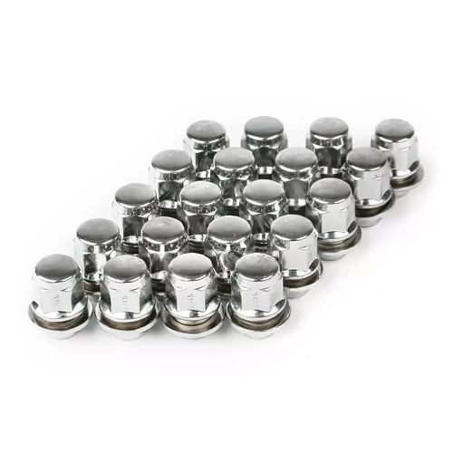 Genuine SAAS 73745B Wheel Nut For Toyota 12 x1.5 Chrome Closed End Taper 37mm Long with Washer (20 Nuts)