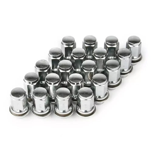 Genuine SAAS 74745B Wheel Nut For Toyota 12 x1.5 Chrome Closed End Taper 43mm Long with Washer (20 Nuts)