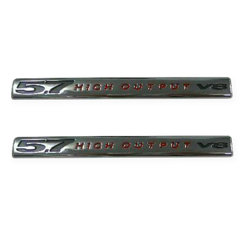 Badge for VT VX VY VZ 5.7 Hi Output Chrome Chev 2