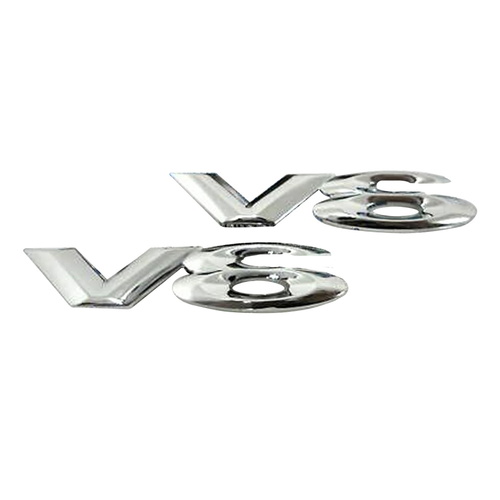 Genuine Holden Badge Fender for "V6" VY VZ Holden Commodore Pair Chrome NOS