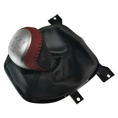 Gearshift Knob Red/Grey Leather HSVi Manual VE HSV Clubsport Maloo GTS Senator