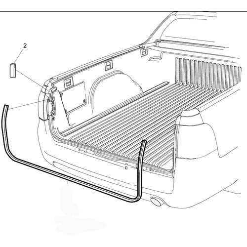 Genuine Holden / HSV Tailgate Rubber End Bumper VE VF Ute (Used For Models With Genuine Hardlid) On Body Sold As PAIRS * ITEM NUMBER 2 ONLY *