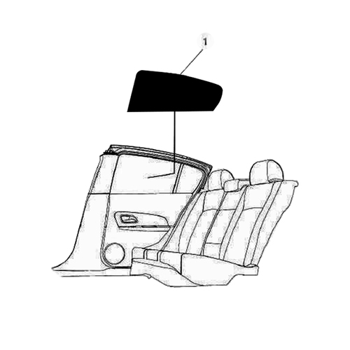 Genuine Holden Rear Door Window Interior Sunshade for VF VF2 Sed SS Chevrolet 2014>