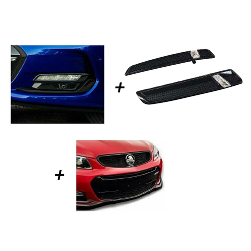 Holden Sports Black-Out Kit DRL Fender Inserts Grille Surrounds VF Series 2 SS SSV SV6