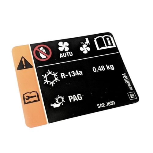 Genuine Holden Decal Engine Bay Air Conditioner A/C for HSV Holden VF V6 & V8