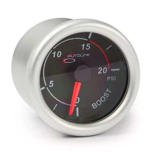 Genuine Autoline Boost Gauge Diesel 0-20 psi 52mm Autoline Series Black 12V