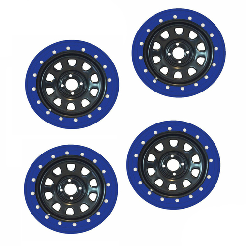Autotecnica Beadlock Simulator Kit Suits 16" Rims 4WD & Passenger Set of 4 Blue