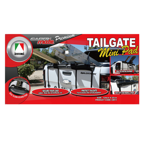 Autotecnica Ute Tailgate 124cm Mini Pad Protector Surfboard Ladder Cycle Bikes Cargo Trade