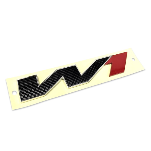 Genuine HSV Badge for HSV VF GEN-F2 "W1" Red Black GENF2 GTSR W1 Fenders or Bootlid  - 1 Badge Only