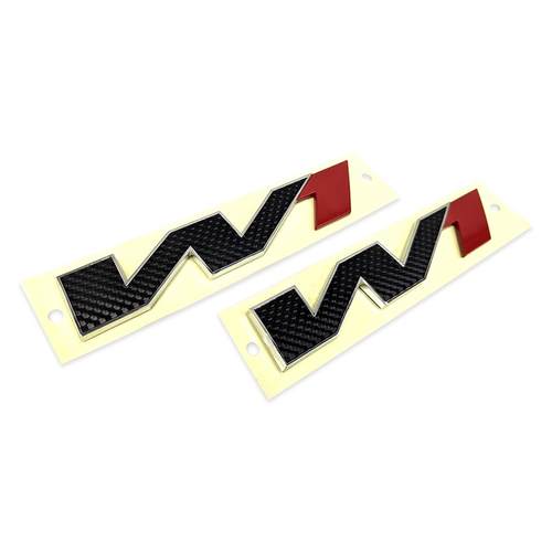Genuine HSV Badge for HSV VF GEN-F2 "W1" Red Black GENF2 GTSR W1 Fenders or Bootlid  - 2 Badges