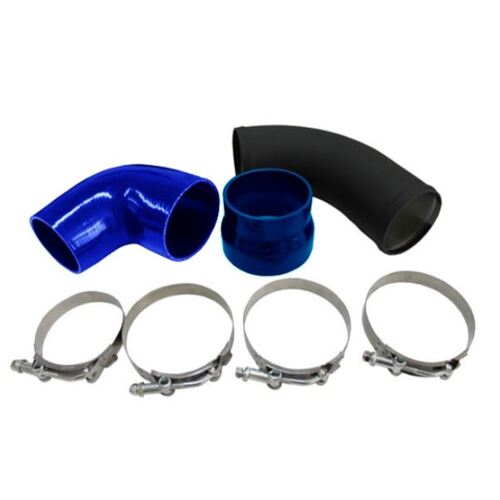 Autotecnica High Performance Blue Air Intake Muffler Delete Pipe Kit 3.5" Replacement with Joiners & Clamps for Ford FG FGX MK1 MK2 FG XR6 Turbo Falc