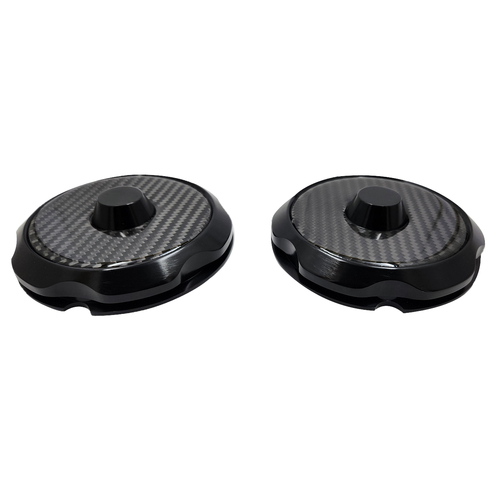 Autotecnica FMFSS - Shadow Series Billet Caps Front Strut Cover With Carbon Tops for Ford Mustang 2015 > 2018