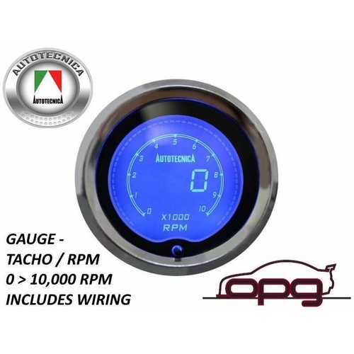 Autotecnica Performance RPM Tacho 52mm LCD Gauge 7 Colour Lighting 0- 1000rpm (1)