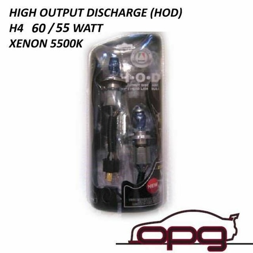 Autotecnica Xenon Hod 5500k H4 Low/High Beam Bulbs for VB VC VH VK VL VN VP VR VS VT> VY 60/55w