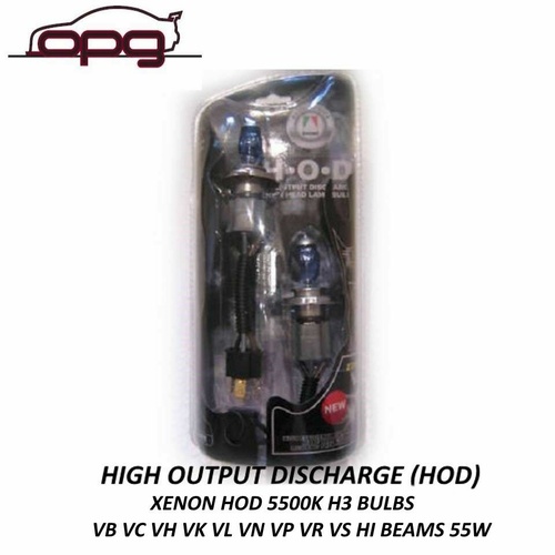 Autotecnica Xenon Hod 5500k H3 Bulbs for VB VC VH VK VL VN VP VR VS Hi Beams 55w